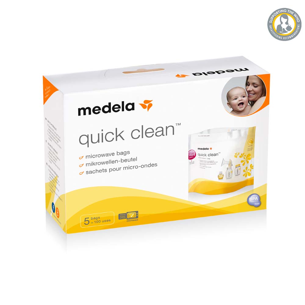 Medela - Quick Clean Microwave Sterilization Bags - Pack of 5