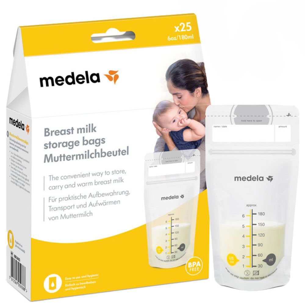 Medela - Breast Milk Storage Bags Clear - 25pcs