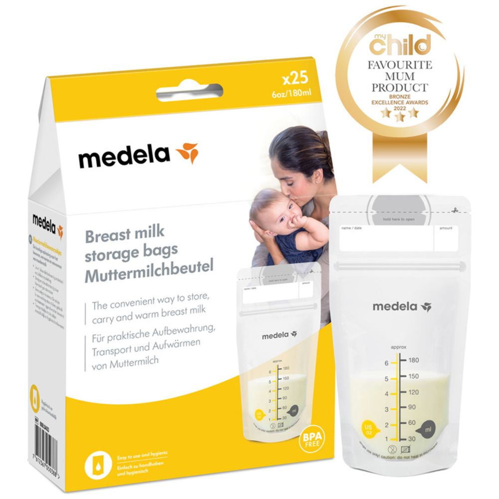 Medela - Breast Milk Storage Bags Clear - 25pcs