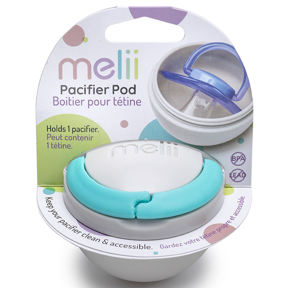 Melii - Pacifier Pod - Blue/Grey