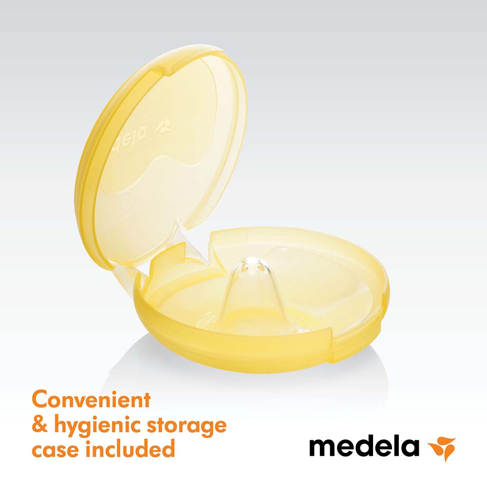 Medela - Nipple Shields Ultra-thin Soft Silicone Natural-Fit 24mm 2pcs