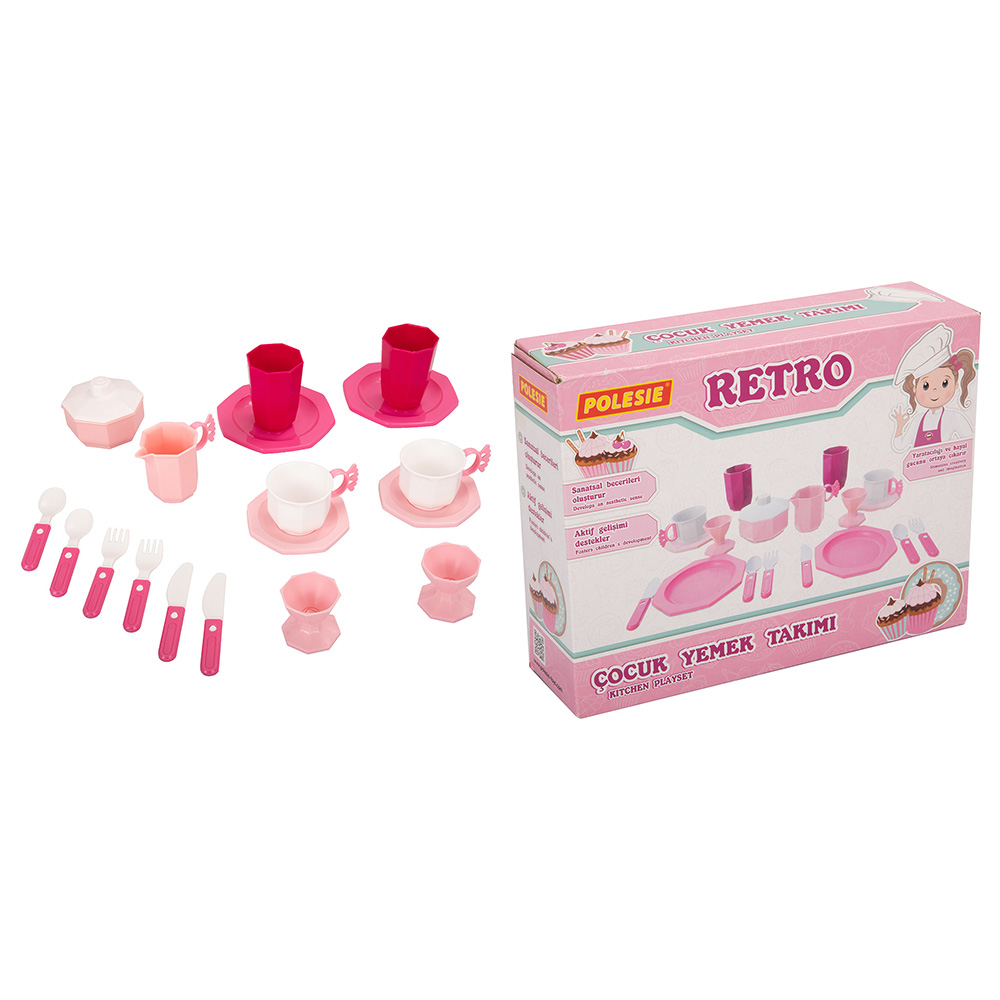 Polesie - Retro Tableware Set - 19pcs