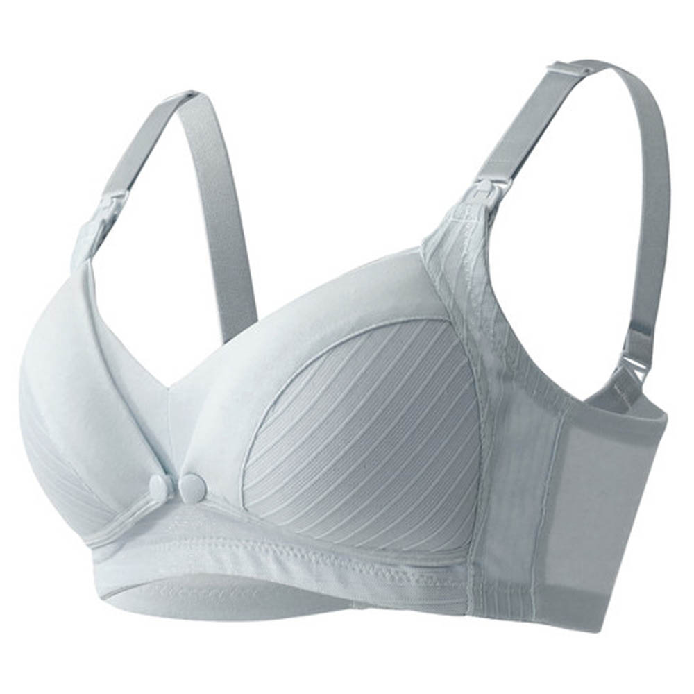 Okus - Comfy Cotton Maternity & Nursing Bra - Light Grey