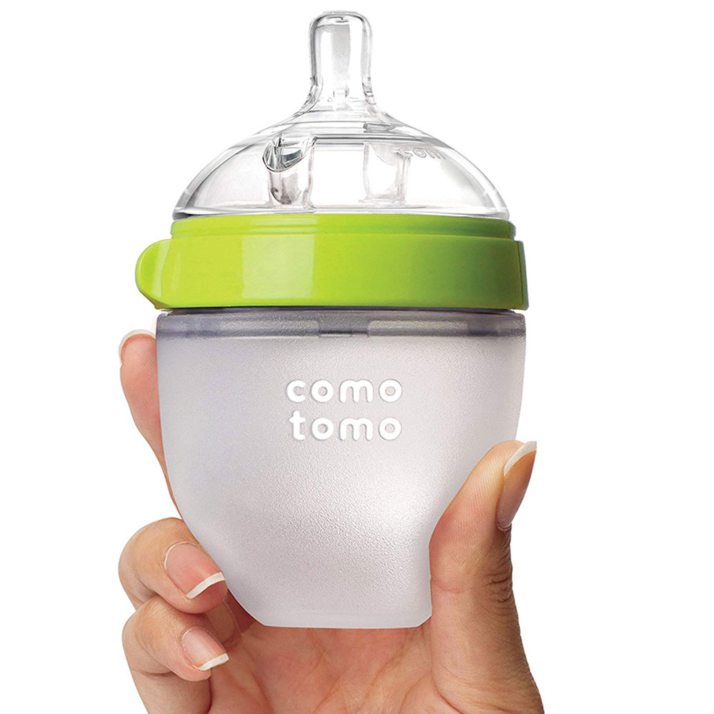Comotomo - Natural Feel Baby Bottle - Pack of 2 - Green