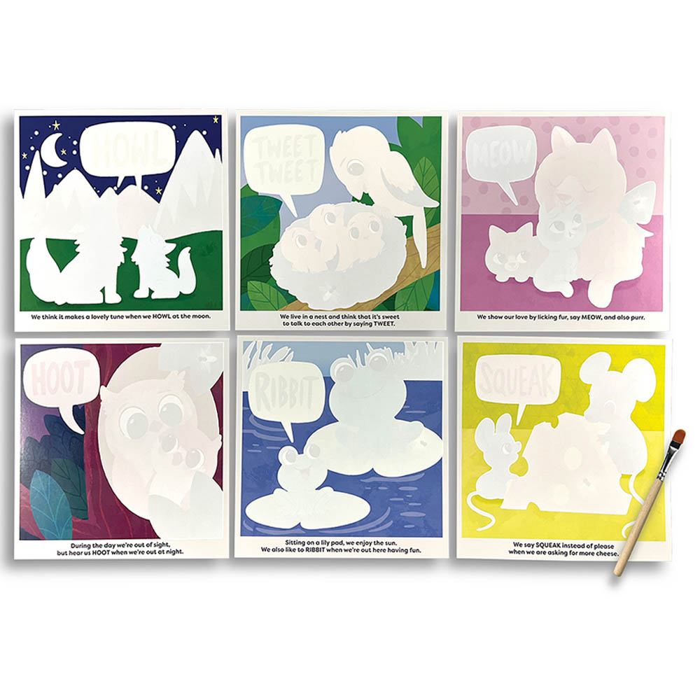 Ooly - Water Amaze Water Reveal Boards - Baby Animals