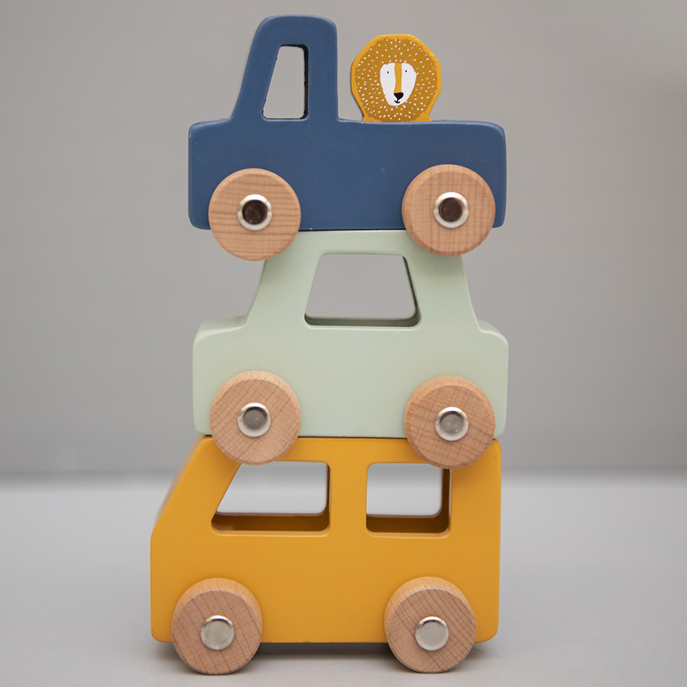 Trixie - Wooden Animal Car Set