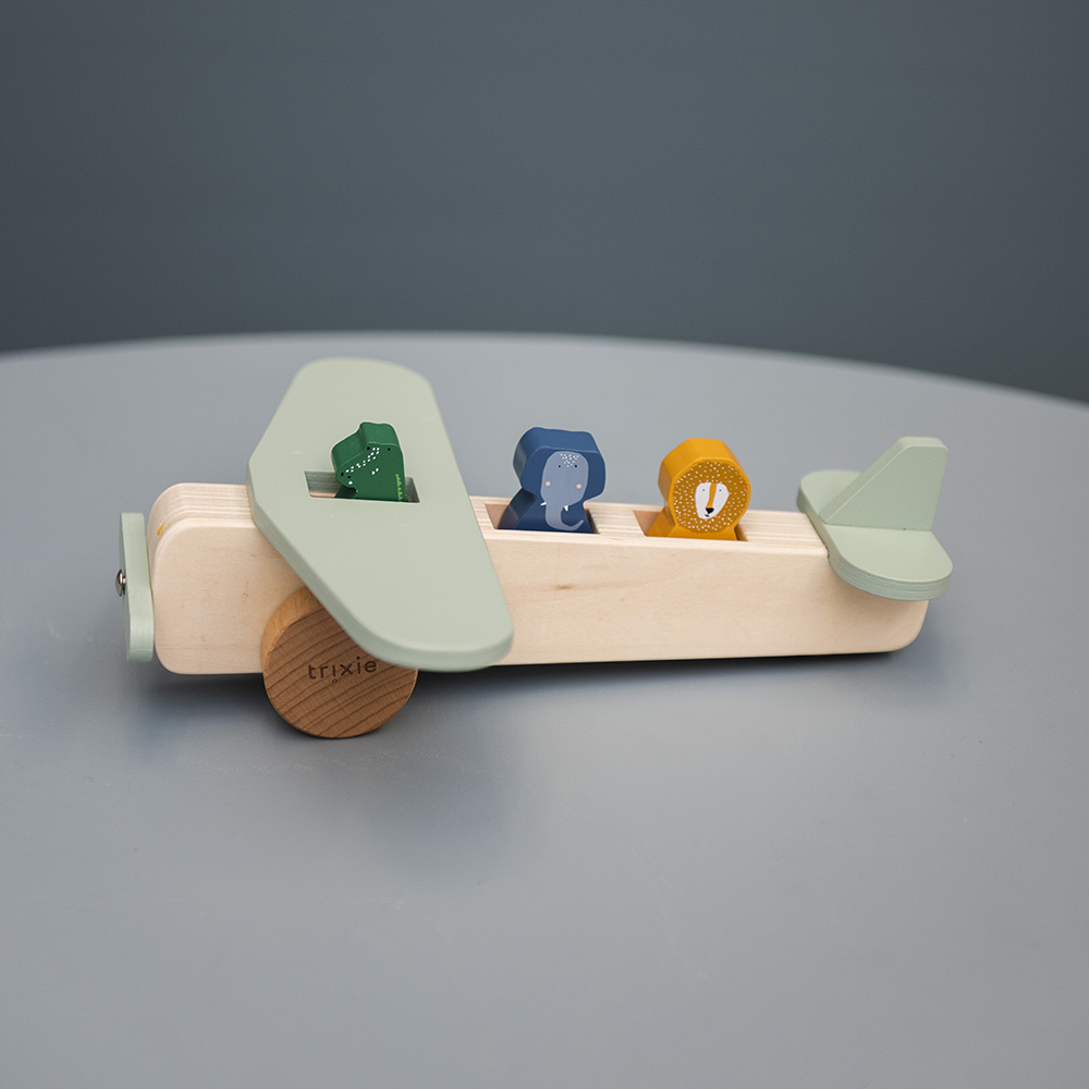 Trixie - Wooden Animal Airplane