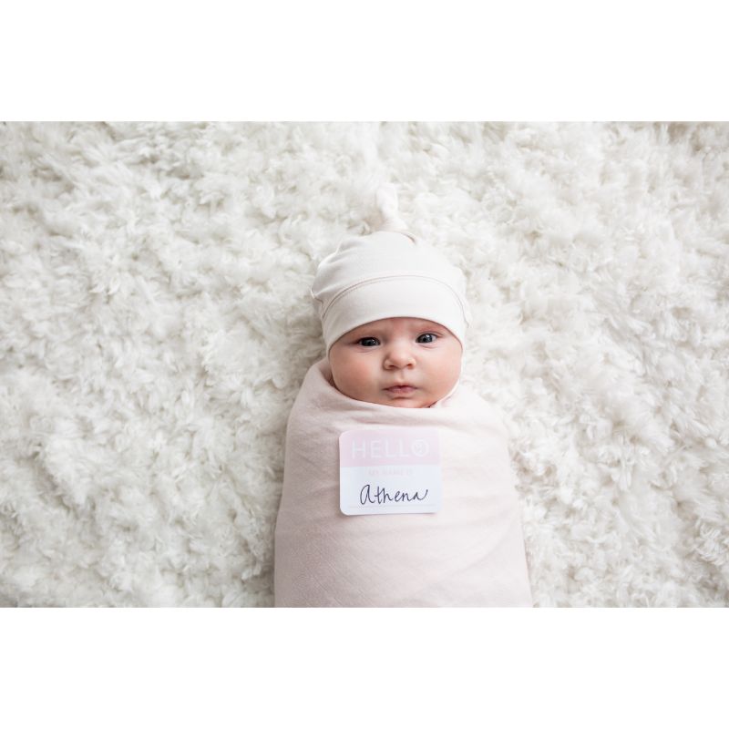Lulujo - Bamboo Hat & Swaddle Blanket - Pink