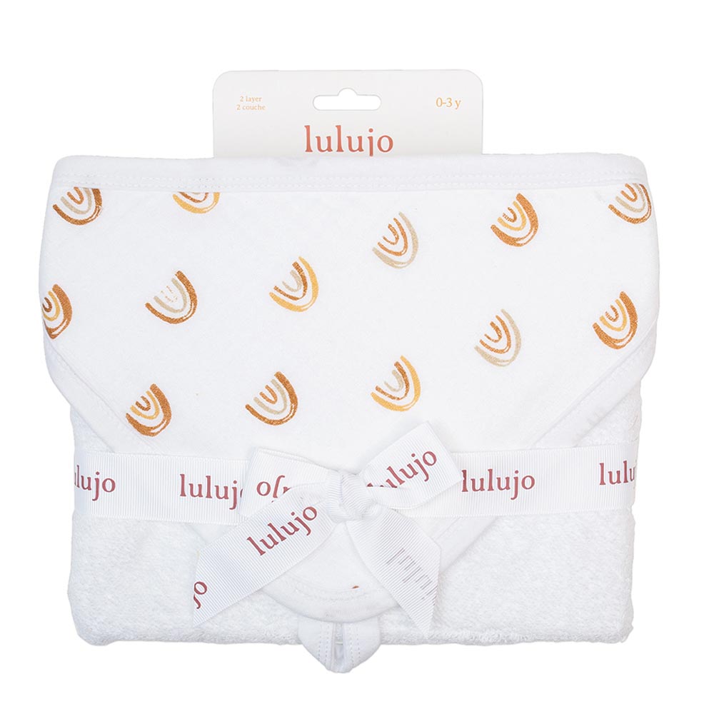 Lulujo - Hooded Towel - Boho Rainbow