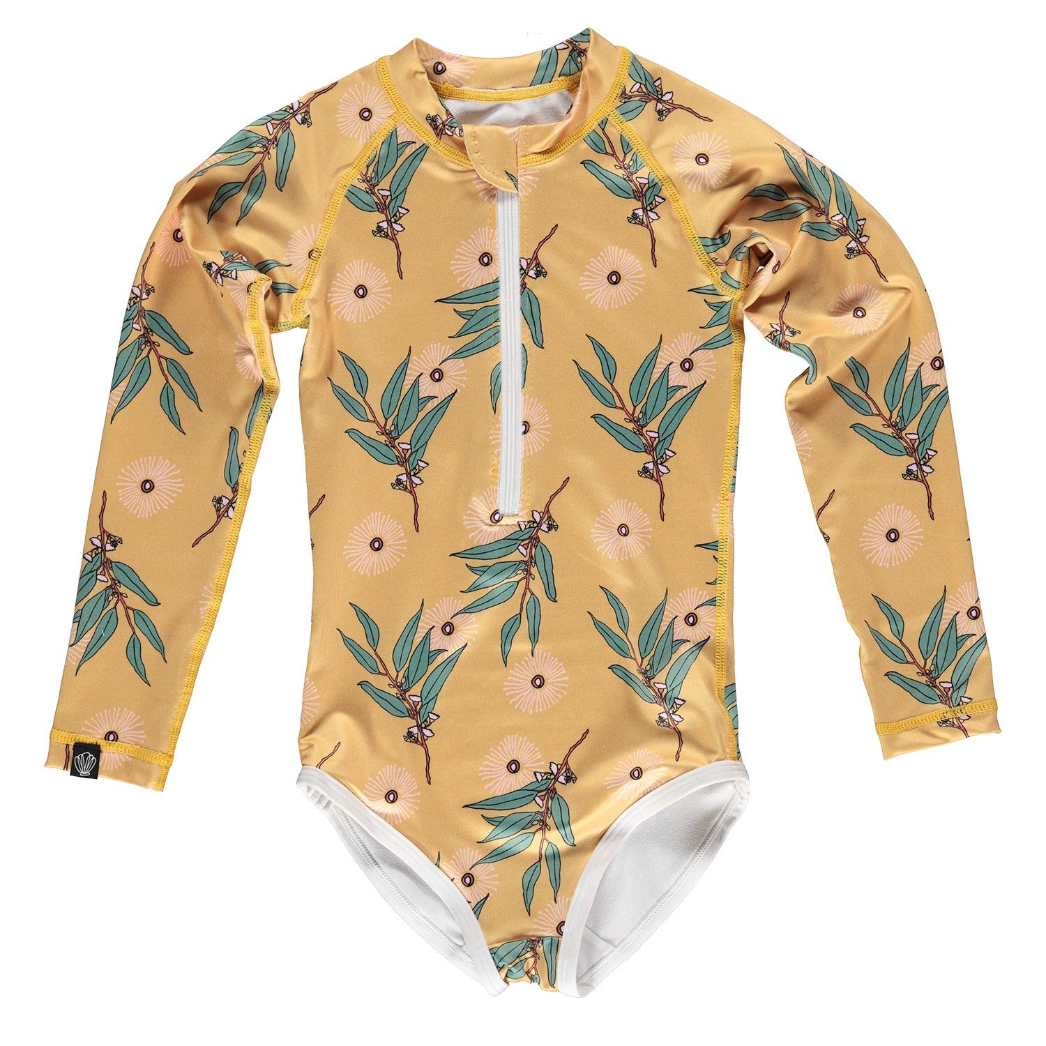 Beach & Bandits Golden Wattle Swimsuit Long Sleeve