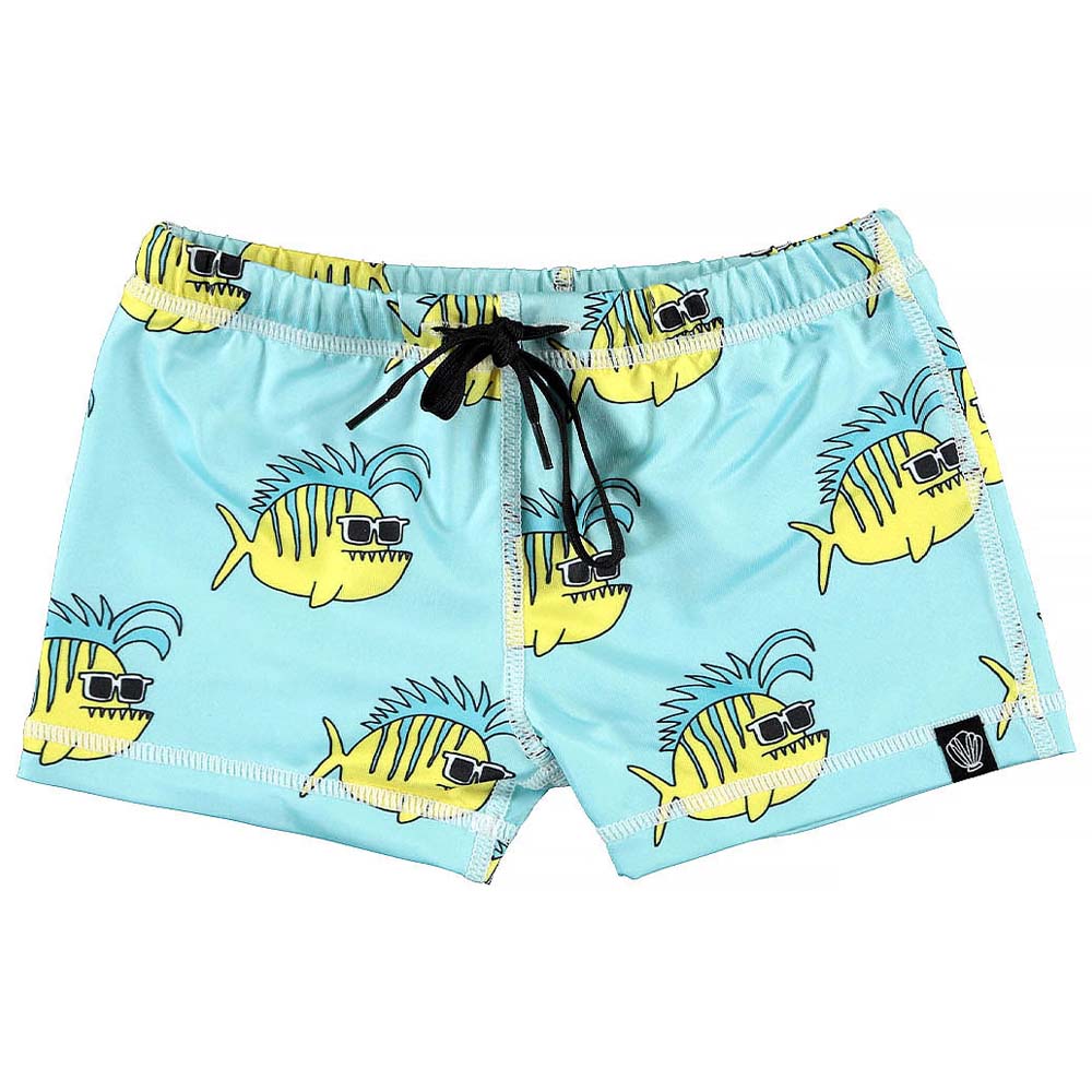 Beach & Bandits Funky Fish Swim Shorts - Blue