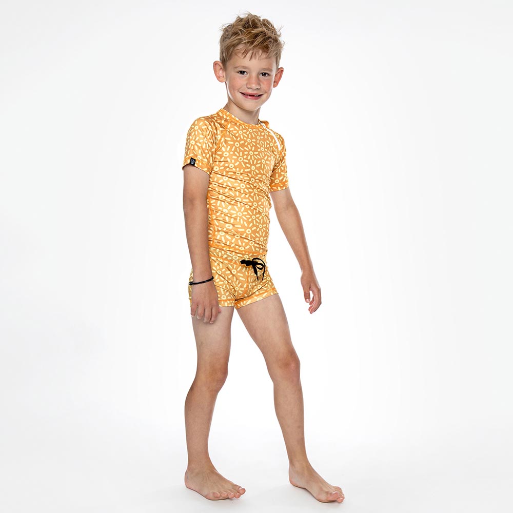 Beach & Bandits Stu-Art Sun Swim Shorts - Orange