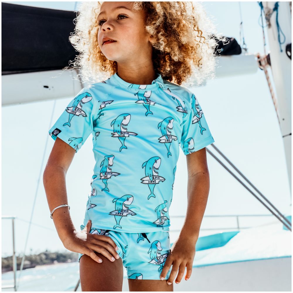 Beach & Bandits Shark Dude Swim T-Shirt