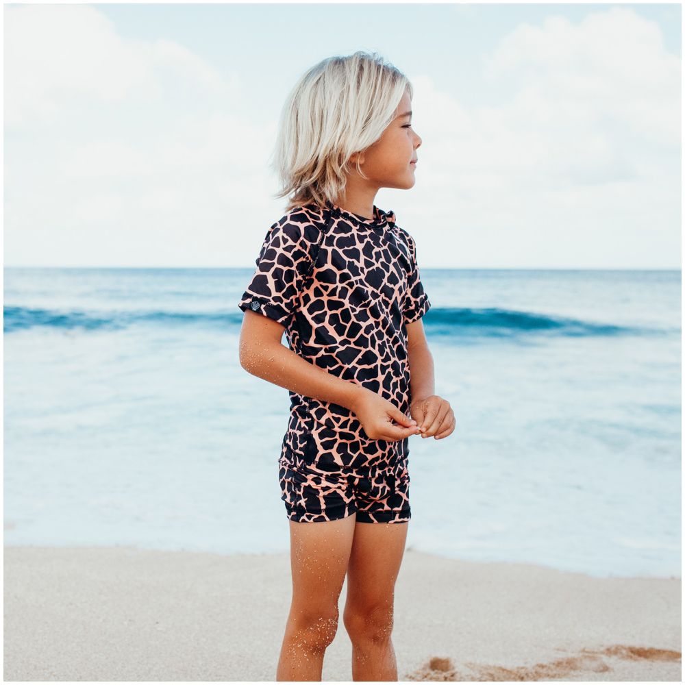 Beach & Bandits Spotted Moray Swim T-Shirt - Black