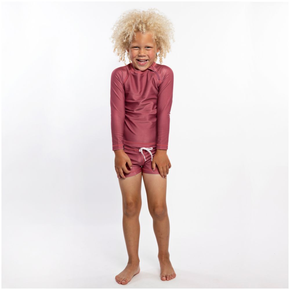 Beach & Bandits Garnet Ribbed Long Sleeve T-Shirt