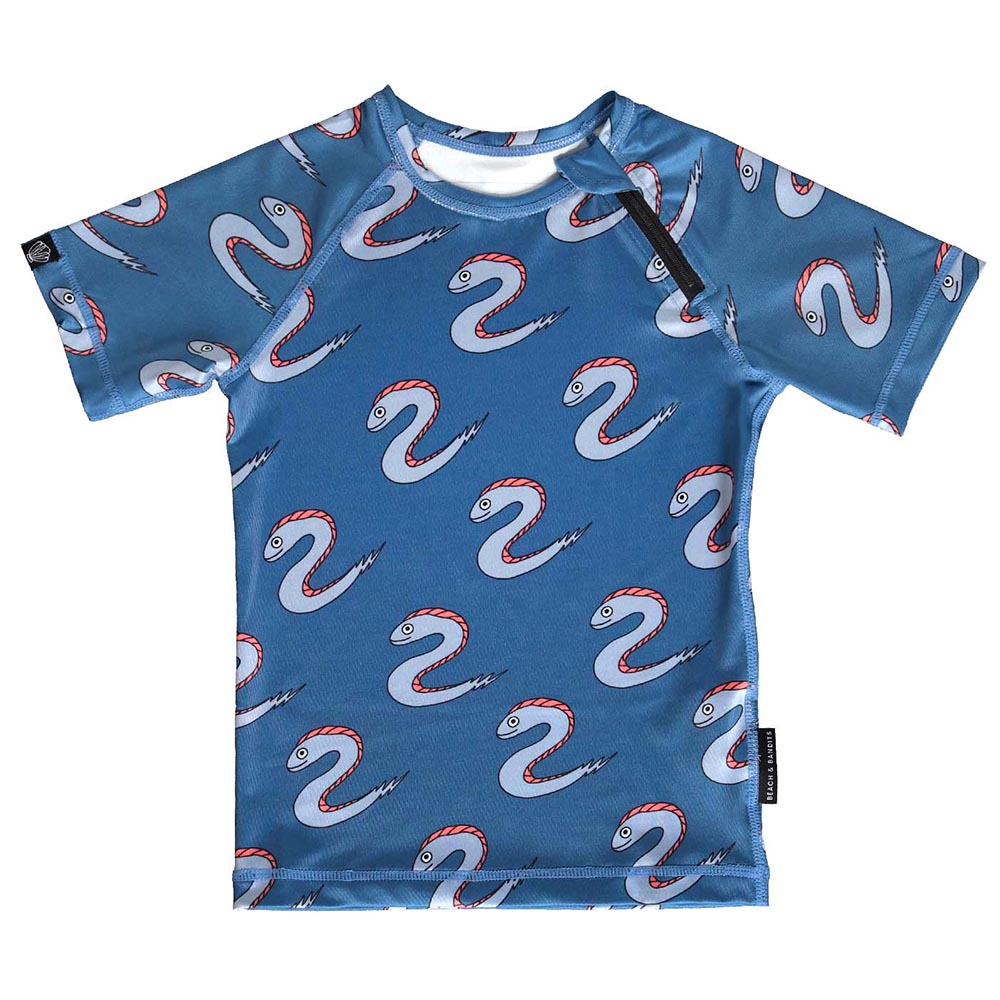 Beach & Bandits Electric Eel Swim T-Shirt - Blue