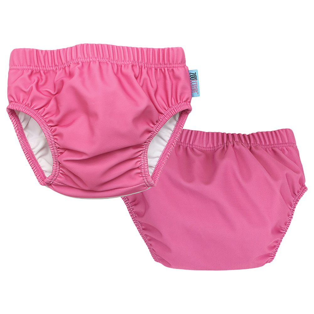 Zoocchini - 2pc-Set - Reusable Swim diapers - Pink Shark