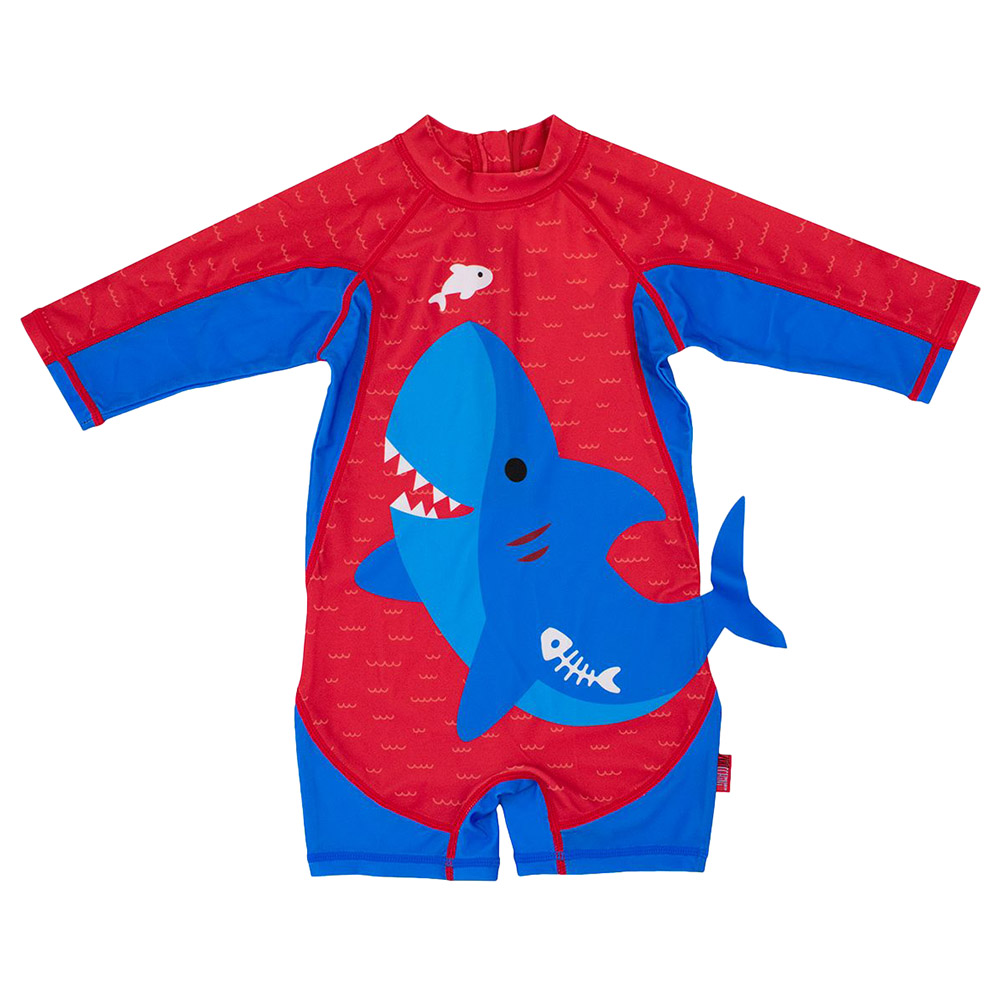 Zoocchini One Piece Surf Suit Shark - Blue