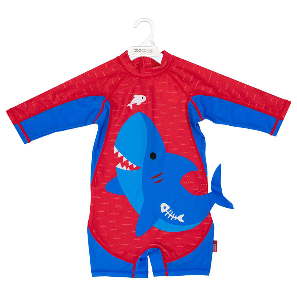 Zoocchini One Piece Surf Suit Shark - Blue