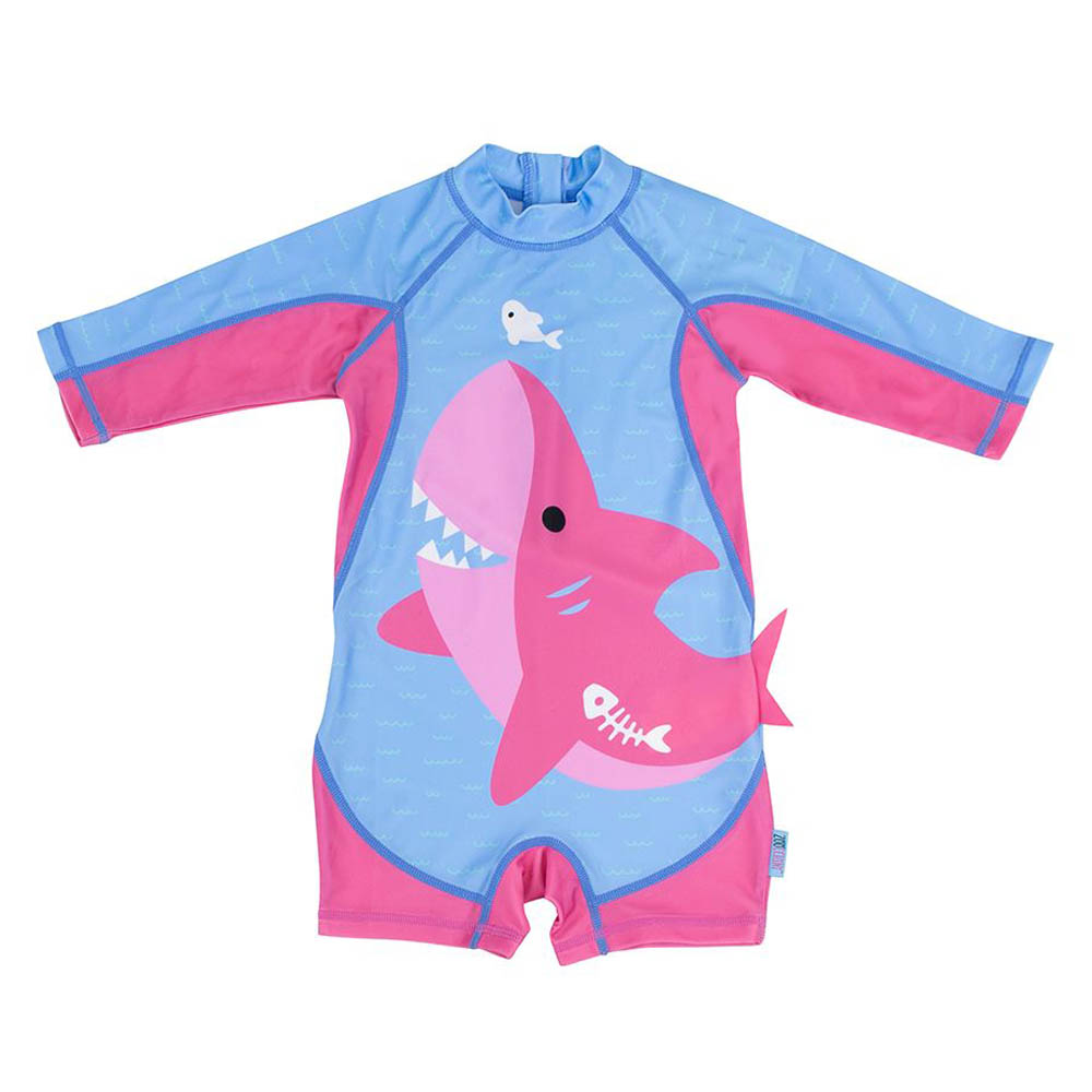Zoocchini One Piece Surf Suit Sophie the Shark - Pink