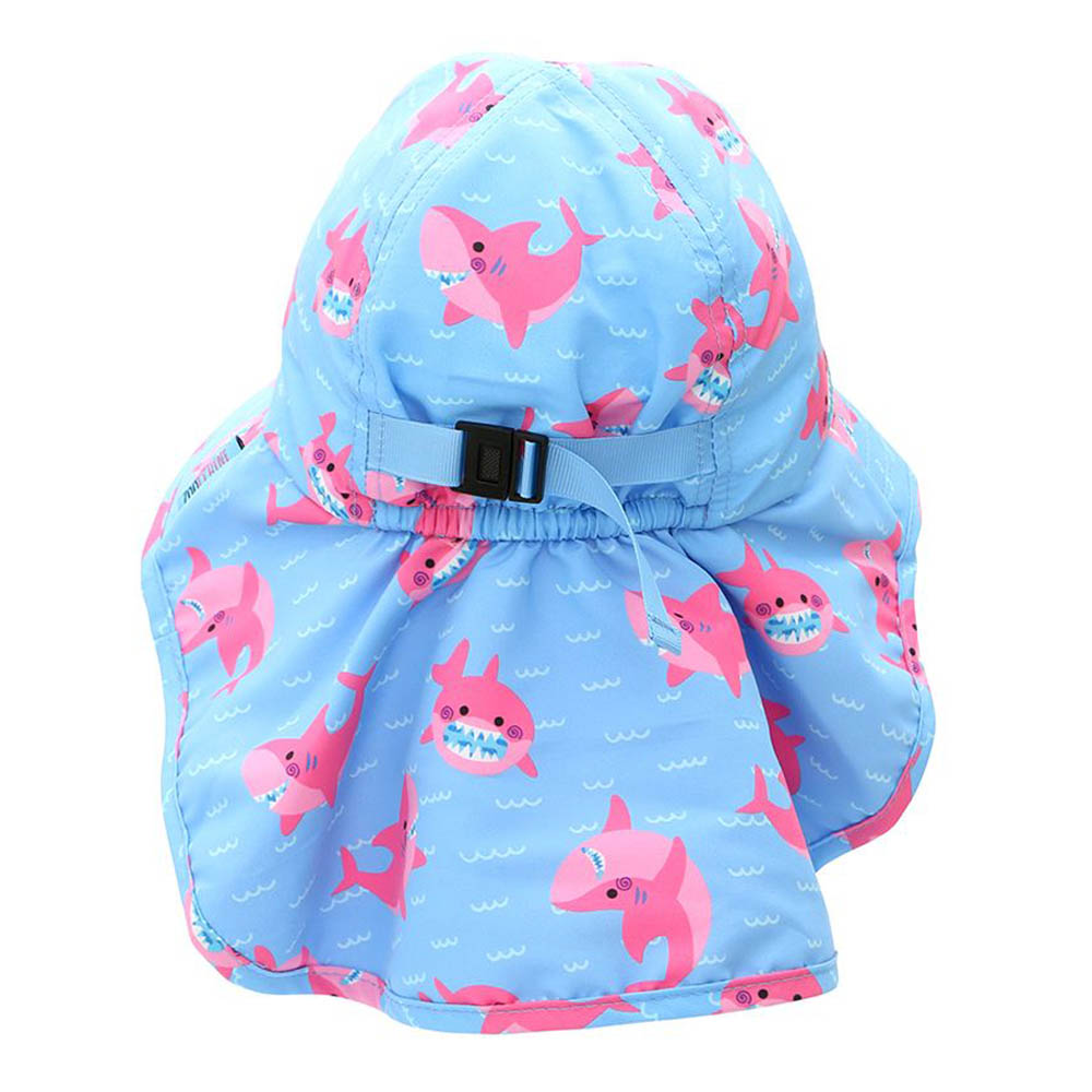 Zoocchini Sophie the Shark Cape Sun Hat - UPF 50+