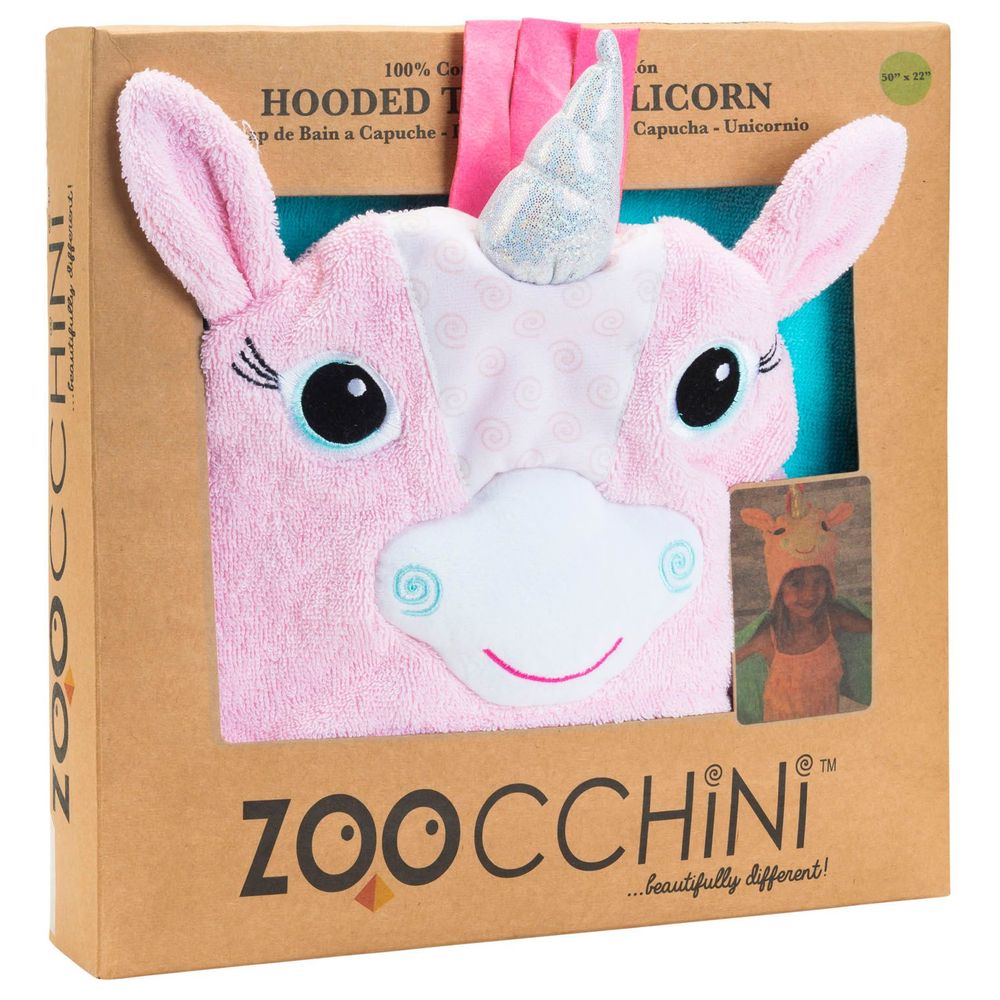 Zoocchini - Hooded Towel - Allie the Alicorn - Pink