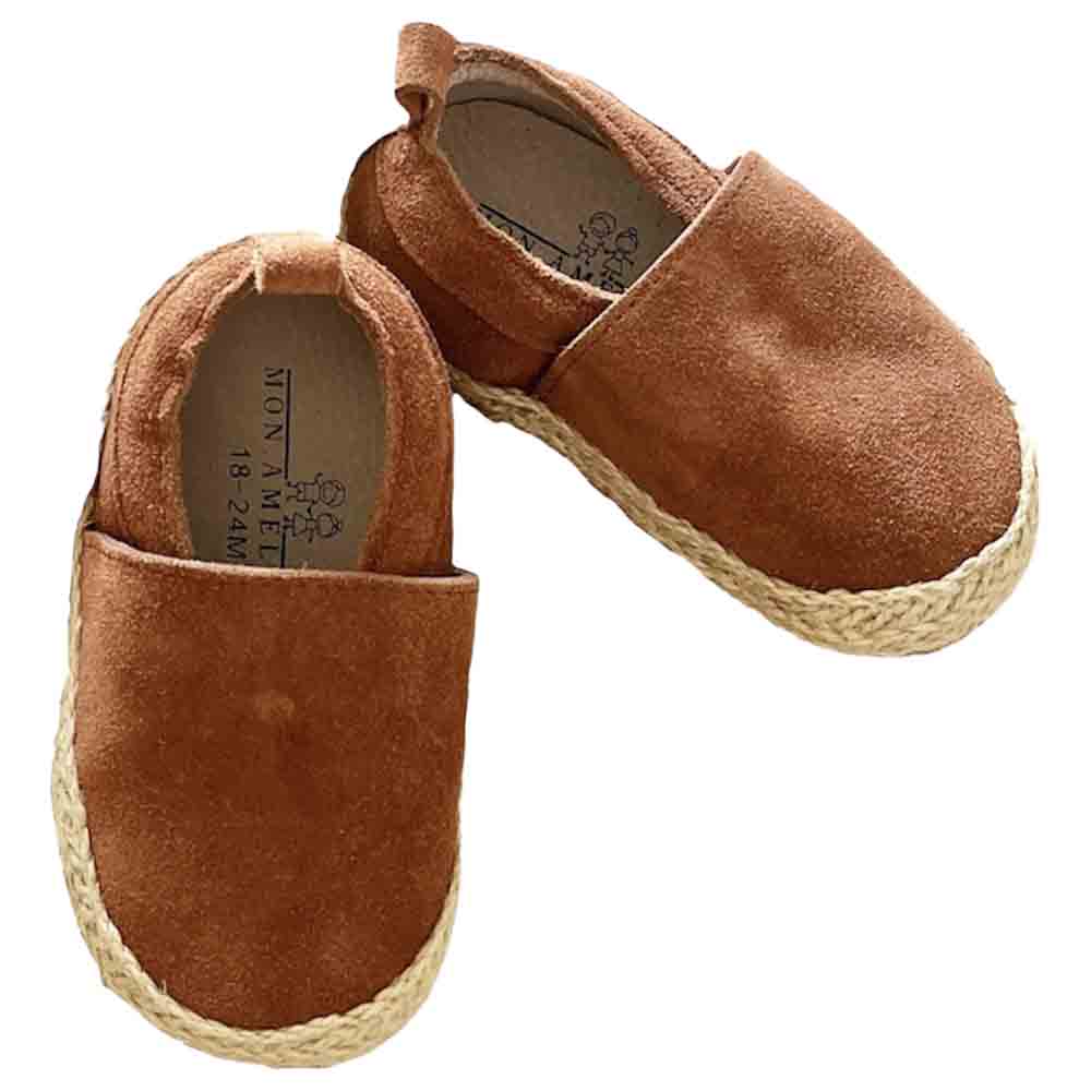 Mon.amelissa Baby & Kids Leather Espadrilles - Brown