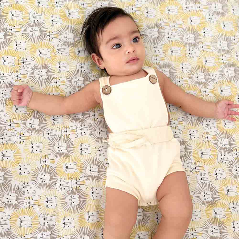 Mon.amelissa French Terry Dungaree Oat