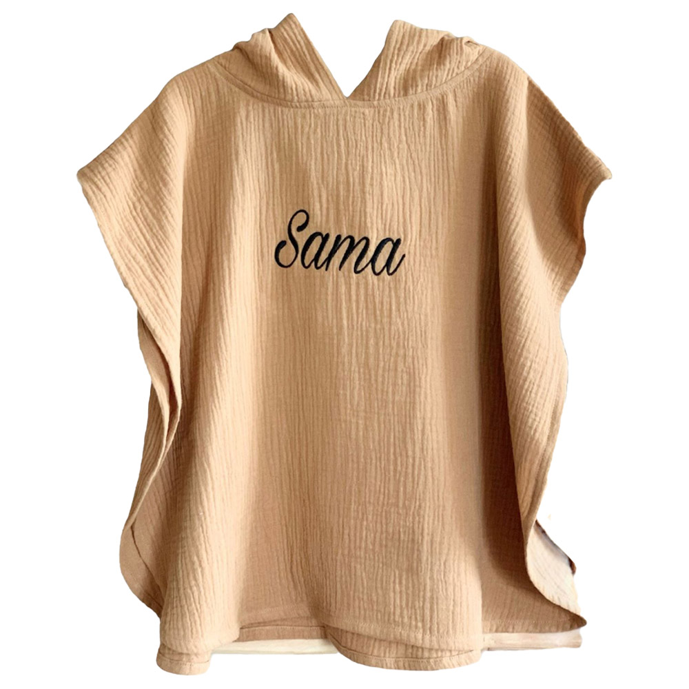 Mon.amelissa Hooded Poncho Caramel - Brown
