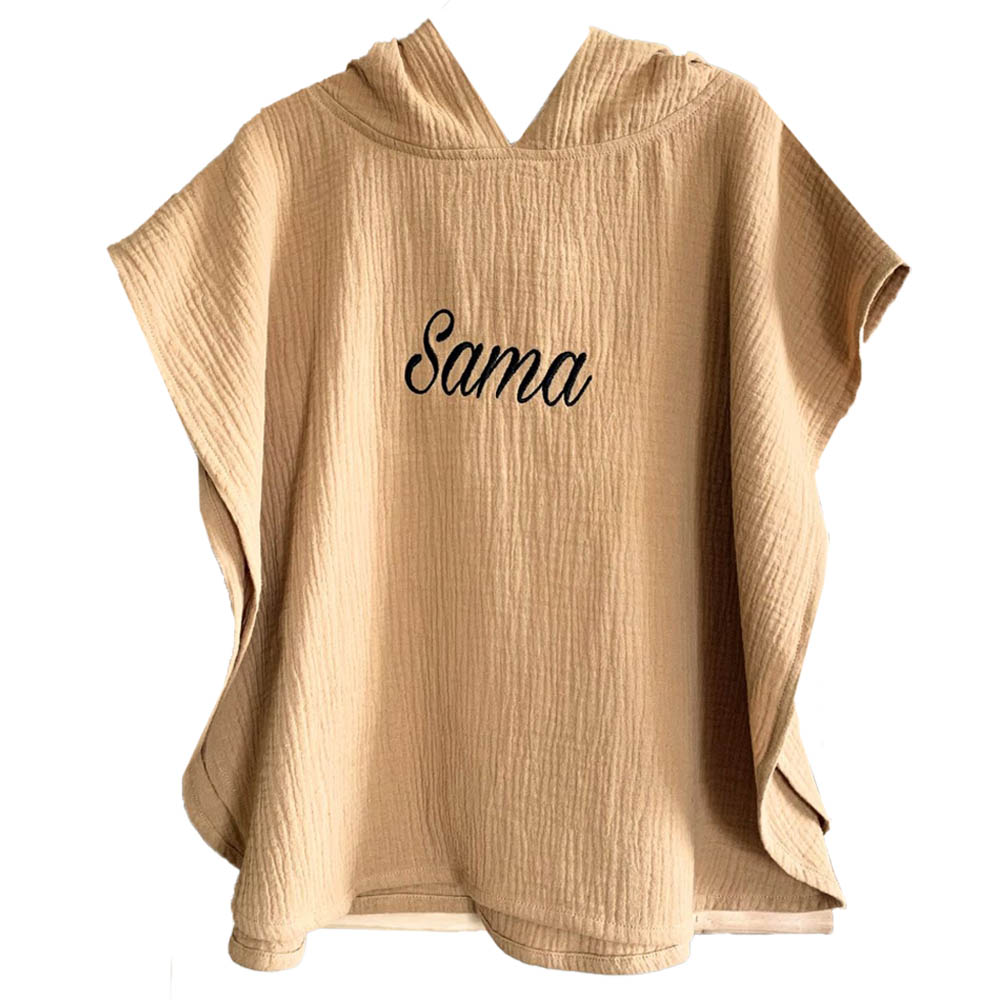 Mon.amelissa Hooded Poncho Caramel - Brown