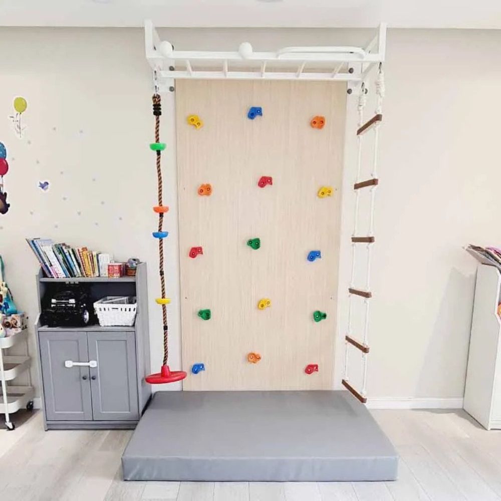 Moon Kids - Climbing Wall with Sensory Monkey Bar