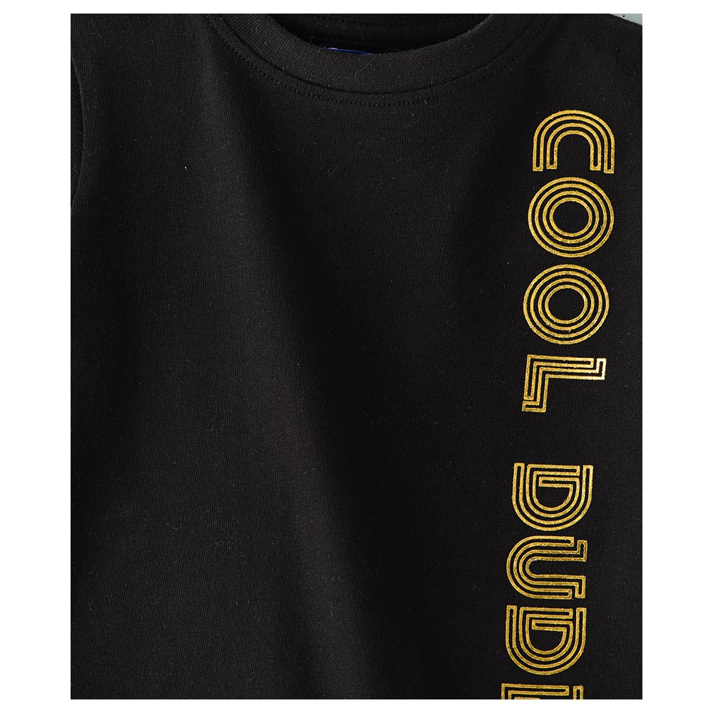 Jam Cool Dude Full Sleeves Top - Black