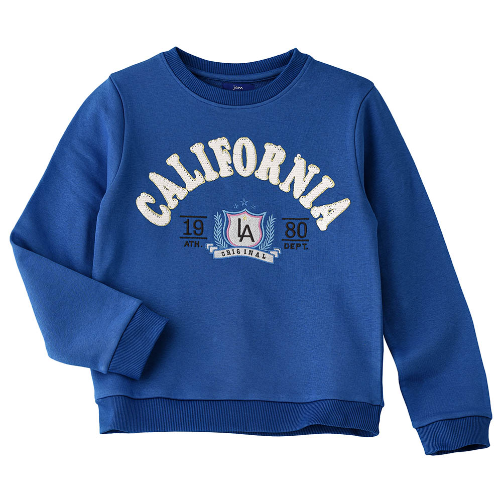 Jam California Print Sweat Top - Blue