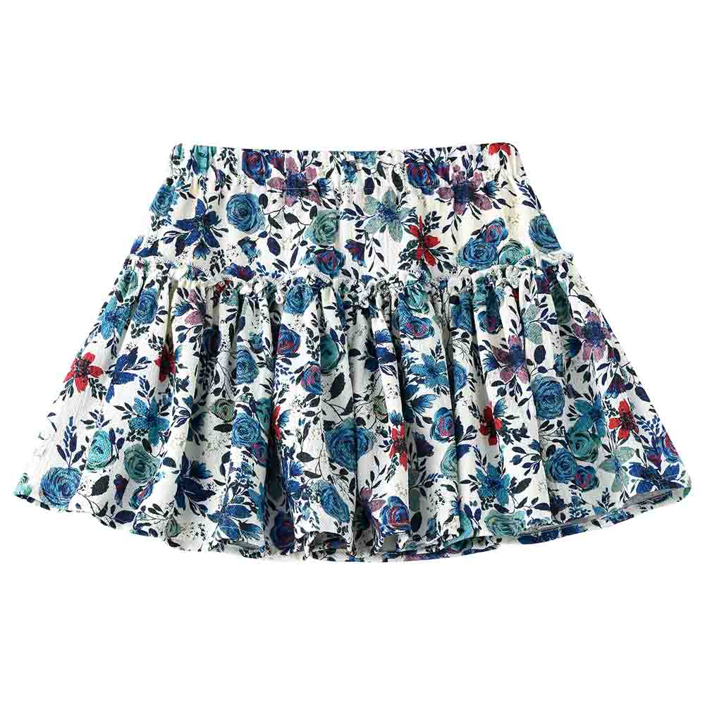 Jelliene Floral All-Over Print Woven Skirt