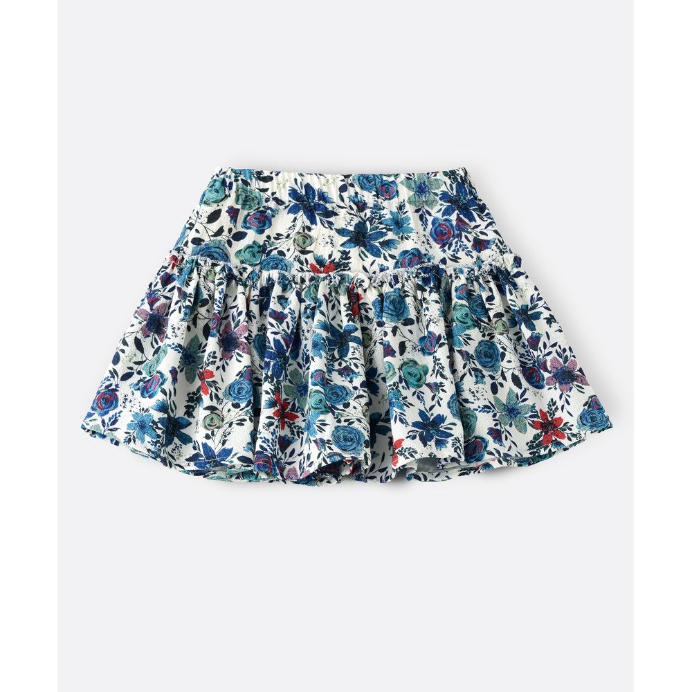 Jelliene Floral All-Over Print Woven Skirt