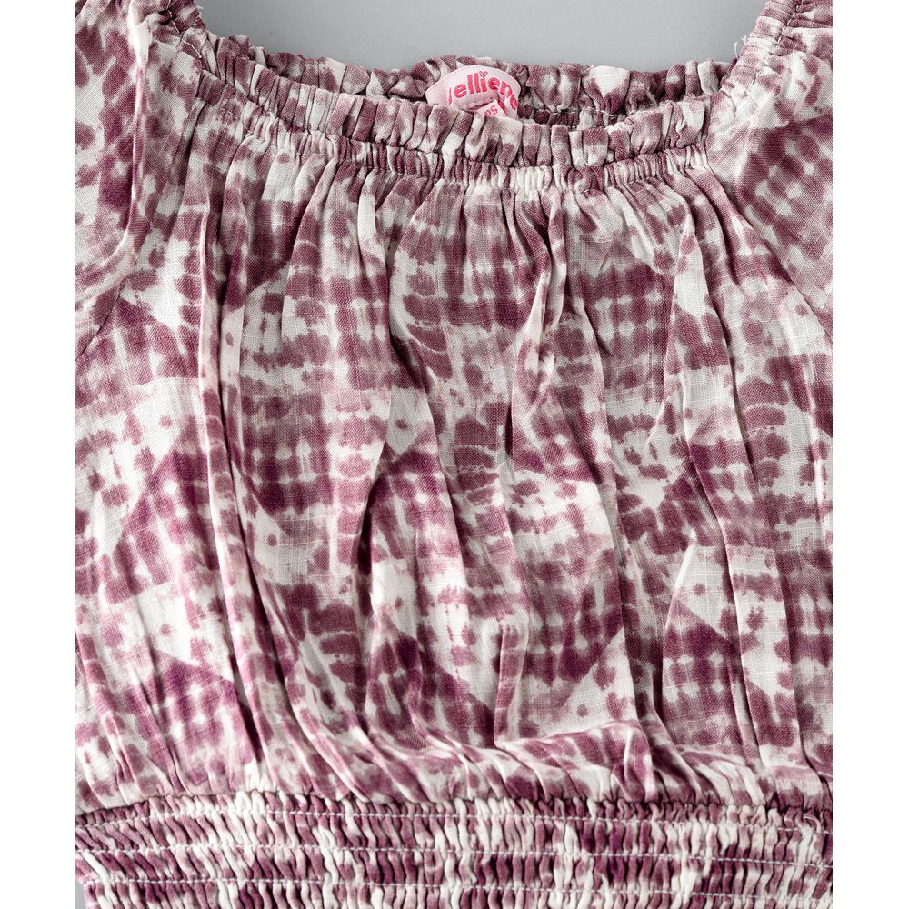 Jelliene All-Over Print Woven Top - Pink