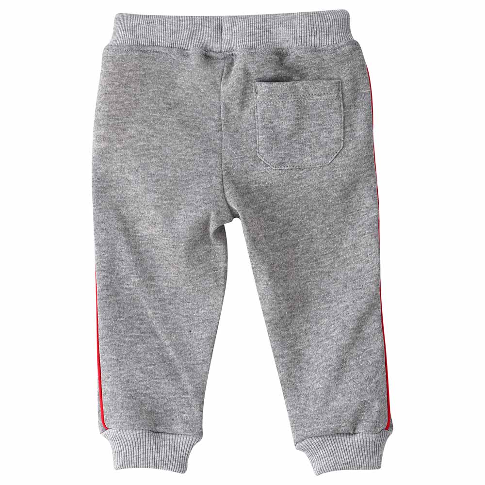 Jam Knit Jogger with Print at Pocket - Grey