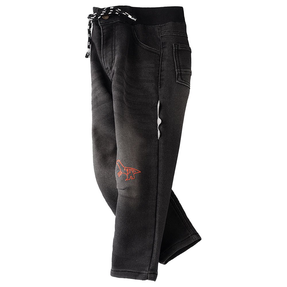Jam Roar Woven Denim Pants - Black