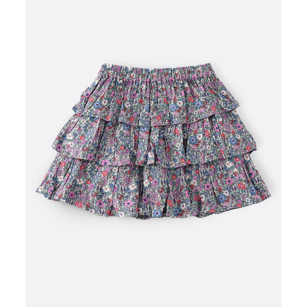 Jelliene All-Over Print Woven Skirt