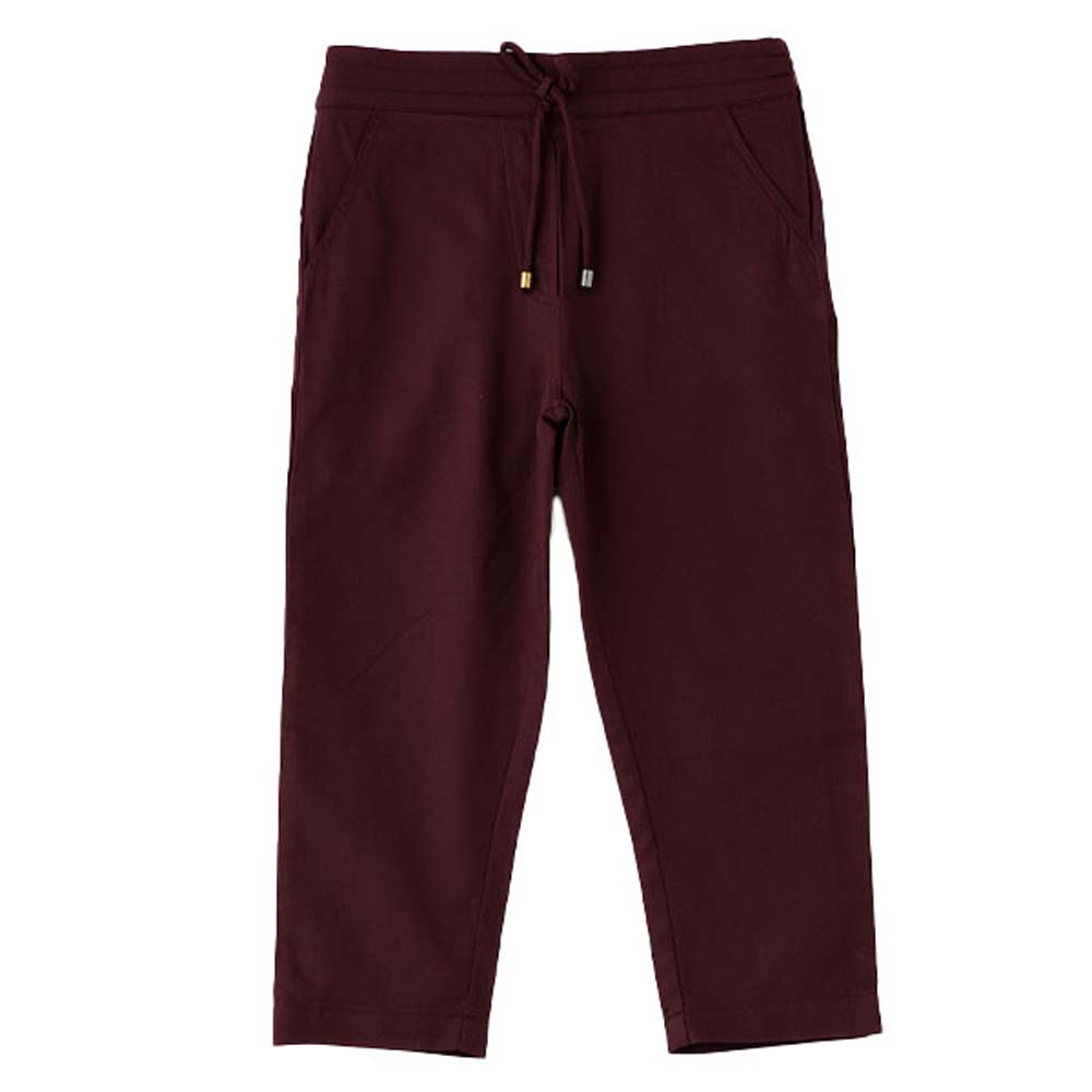 Jelliene Girls Woven Bottom with Draw Cord - Maroon