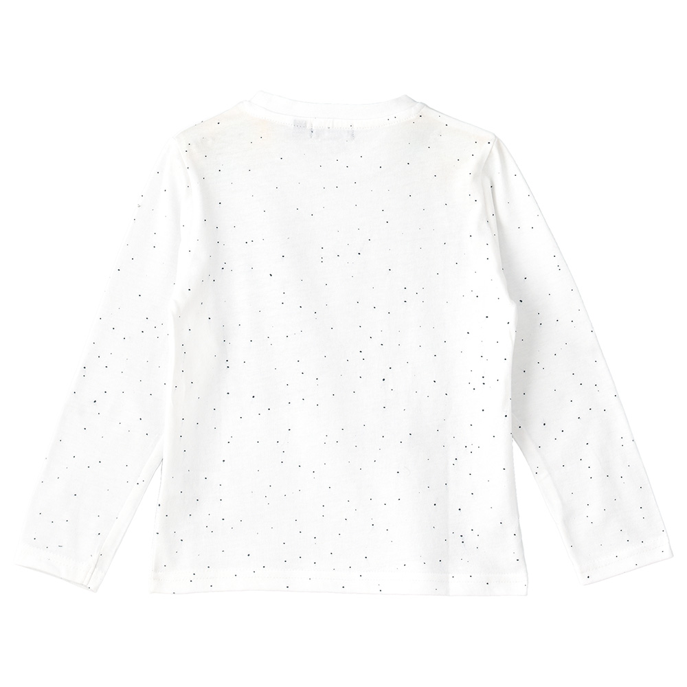 Jam Round Neck Full Sleeves Printed T-Shirt - Ivory