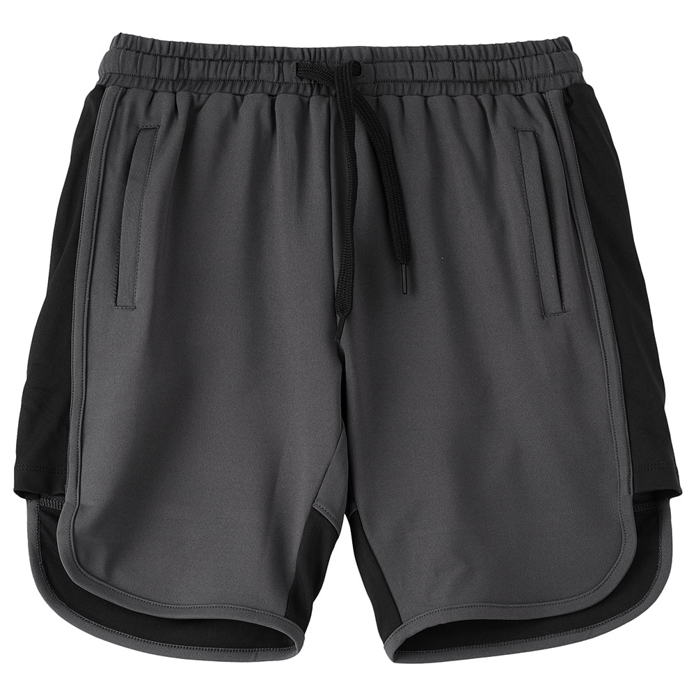 Jam Knit Shorts with 2 Side Pockets - Grey