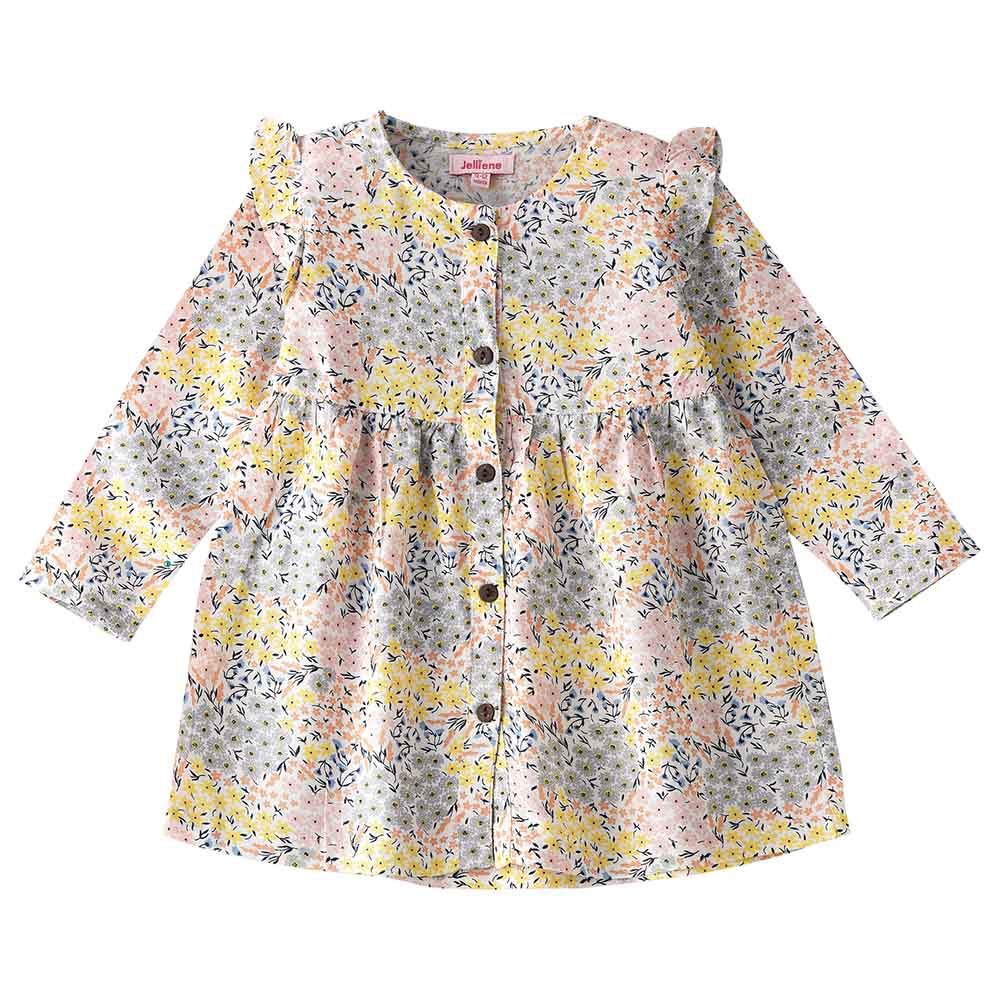 Jelliene All-Over Print Woven Top Floral