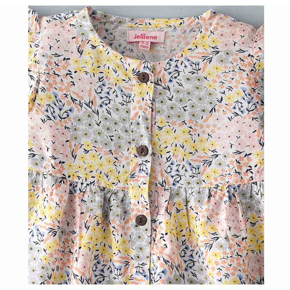 Jelliene All-Over Print Woven Top Floral