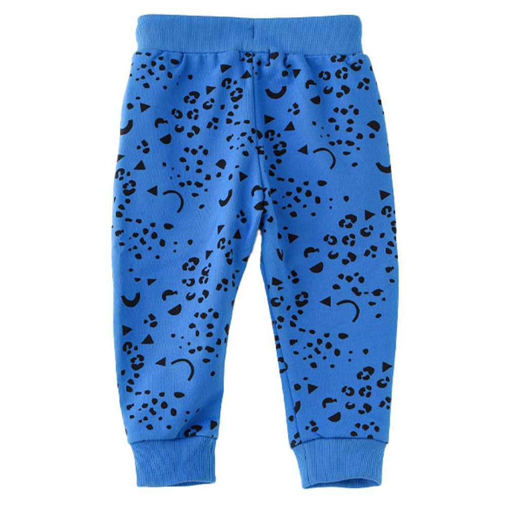 Jam Boys All Over Printed Knitted Jogger - Blue