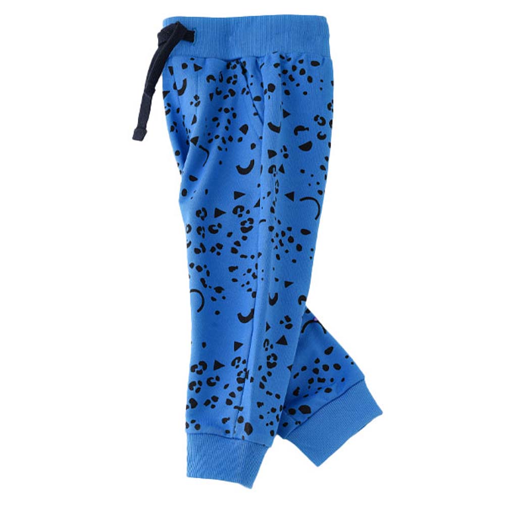 Jam Boys All Over Printed Knitted Jogger - Blue