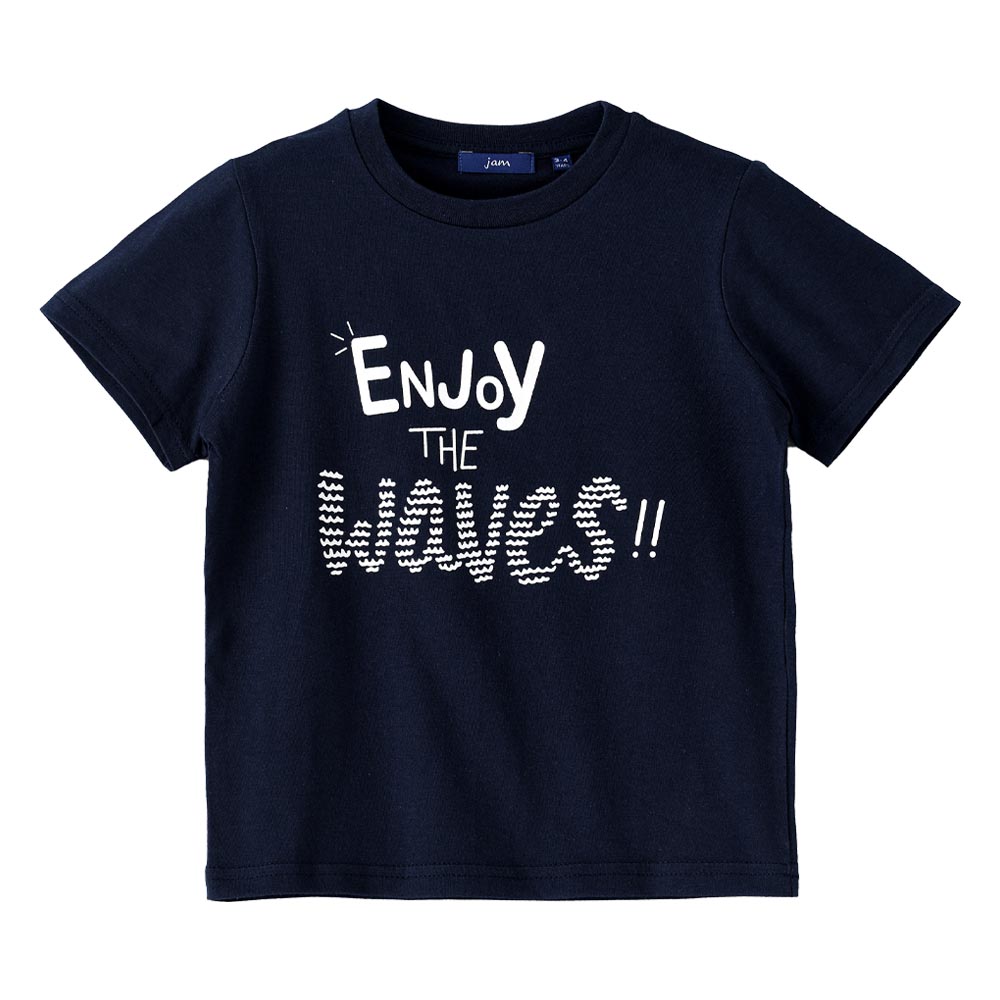 Jam Enjoy the Waves Short Sleeves Knit T-Shirt - Blue