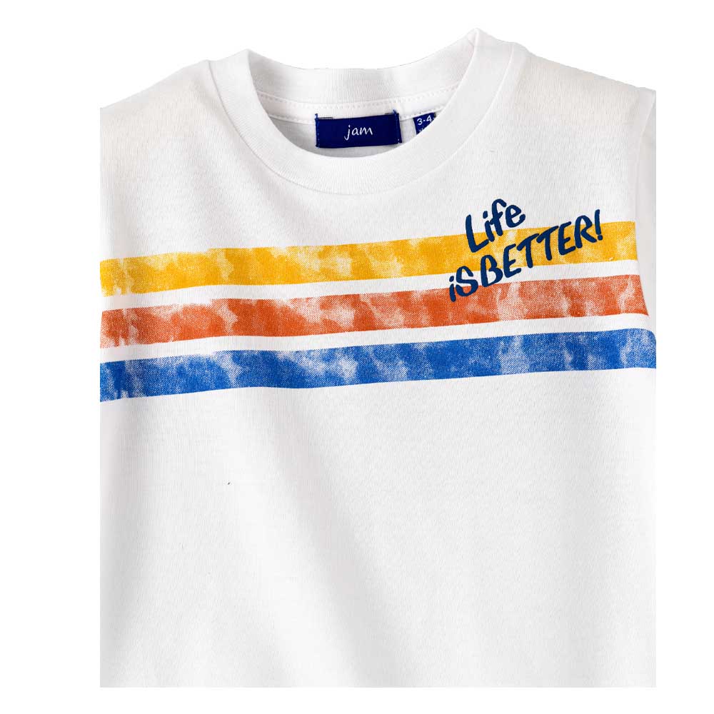 Jam Knit Short Sleeves T-Shirt - White