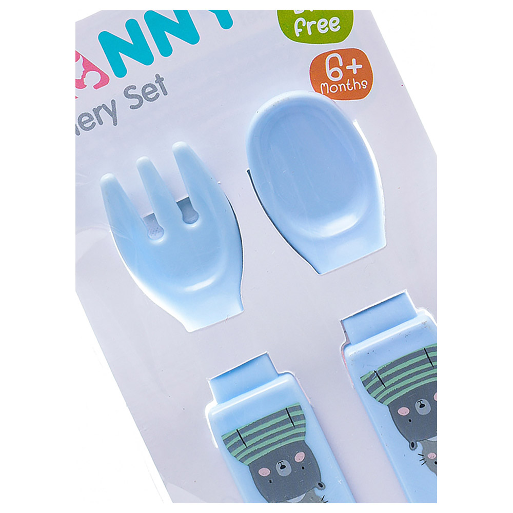 Uniq Kidz Nanny Cutlery Set 2pcs - Blue