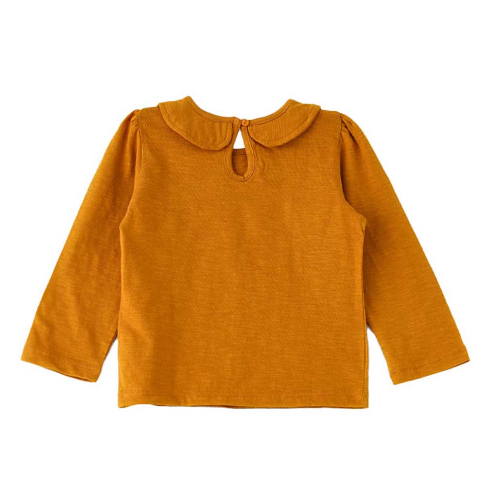 Jelliene Girls Knitted T-Shirt with Print - Yellow